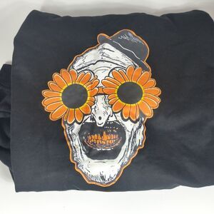 Terrifier 2 Art The Clown Horror Movie Hoodie Black Mens 2XL Graphic)